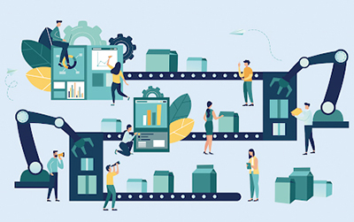 schéma processus industriel
