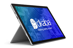 tablette avec logo CIKABA