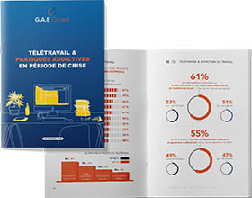 visuel du livre Télétravail & pratiques addictives en période de crise