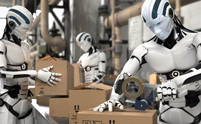 robots exerçant une activité de manutention