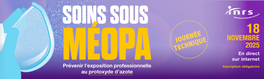 bannière Journée technique INRS: Soins sous Mé​opa