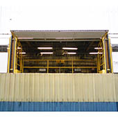 Barrière écluse de sécurité basculante