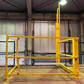 Barrière écluse de sécurité levante