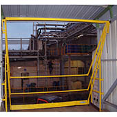 Barrière écluse de sécurité basculante