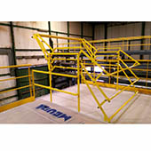 Barrière écluse de sécurité basculante