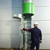 Condamnation d'accès pour échelle à crinoline