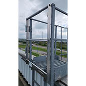 Portillon pour sortie supérieure d'échelle