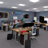Virtual Création _ Module VR Chasse aux risques Bureau VR