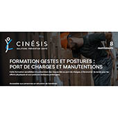 Cinésis Solutions Prévention Santé _ Formation gestes et postures Port de charges et manutentions