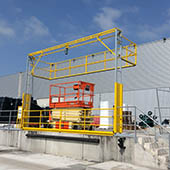 Barrière écluse de sécurité coulissante